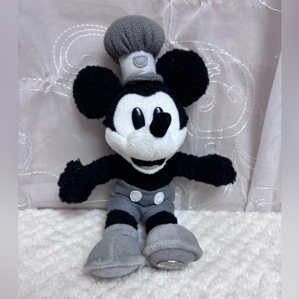 Vtg Disney Mickey Mouse Steamboat Willie Millennium Plush Bean Bag Toy
